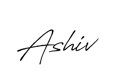 You should practise on your own different ways (Antro_Vectra_Bolder) to write your name (Ashiv) in signature. don't let someone else do it for you. Ashiv signature style 7 images and pictures png