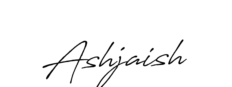 Design your own signature with our free online signature maker. With this signature software, you can create a handwritten (Antro_Vectra_Bolder) signature for name Ashjaish. Ashjaish signature style 7 images and pictures png