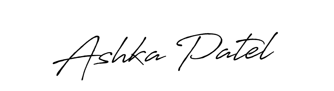 Make a beautiful signature design for name Ashka Patel. Use this online signature maker to create a handwritten signature for free. Ashka Patel signature style 7 images and pictures png