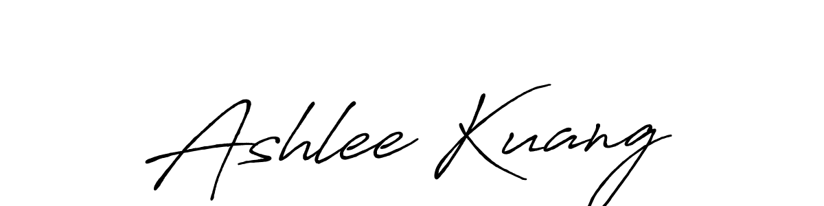 Make a beautiful signature design for name Ashlee Kuang. With this signature (Antro_Vectra_Bolder) style, you can create a handwritten signature for free. Ashlee Kuang signature style 7 images and pictures png