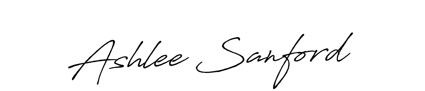 Make a beautiful signature design for name Ashlee Sanford. With this signature (Antro_Vectra_Bolder) style, you can create a handwritten signature for free. Ashlee Sanford signature style 7 images and pictures png