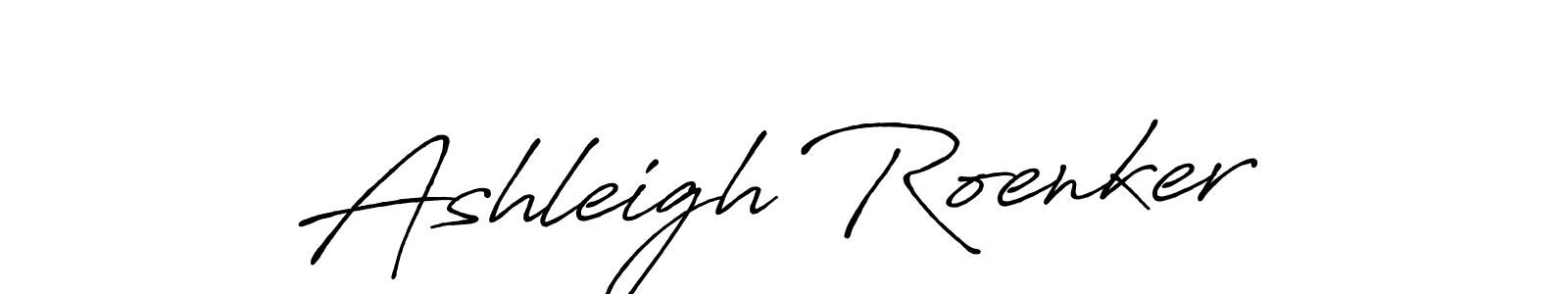 Ashleigh Roenker stylish signature style. Best Handwritten Sign (Antro_Vectra_Bolder) for my name. Handwritten Signature Collection Ideas for my name Ashleigh Roenker. Ashleigh Roenker signature style 7 images and pictures png