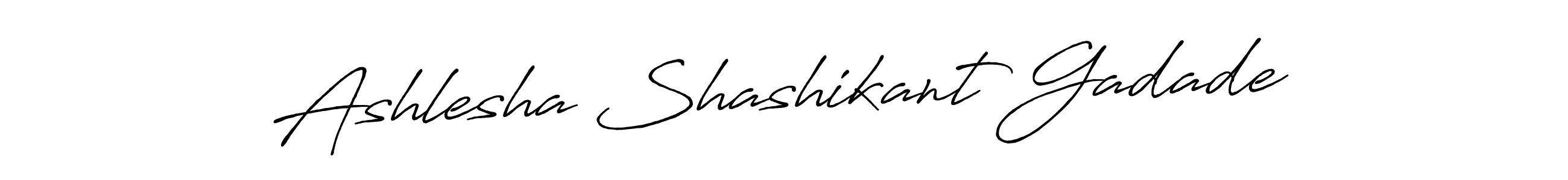 Use a signature maker to create a handwritten signature online. With this signature software, you can design (Antro_Vectra_Bolder) your own signature for name Ashlesha Shashikant Gadade. Ashlesha Shashikant Gadade signature style 7 images and pictures png