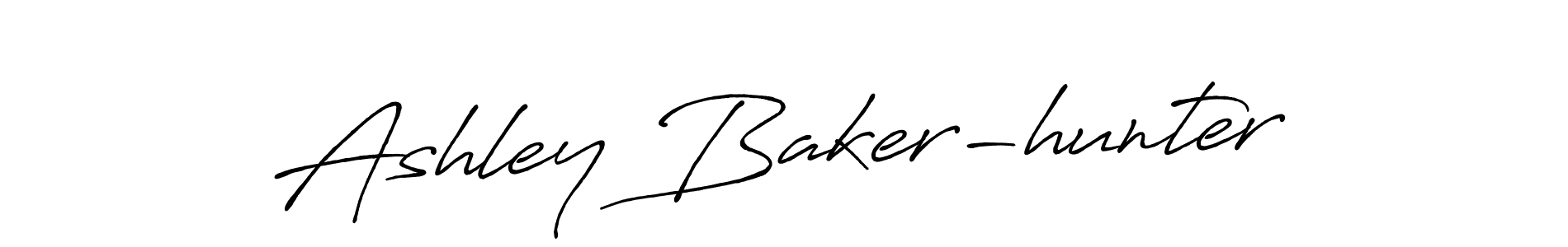 Use a signature maker to create a handwritten signature online. With this signature software, you can design (Antro_Vectra_Bolder) your own signature for name Ashley Baker-hunter. Ashley Baker-hunter signature style 7 images and pictures png