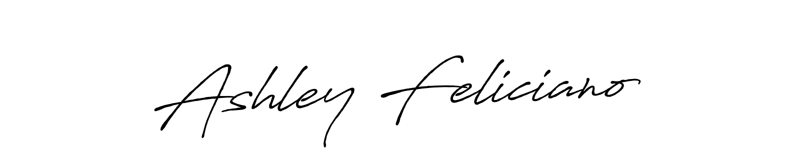 Create a beautiful signature design for name Ashley Feliciano. With this signature (Antro_Vectra_Bolder) fonts, you can make a handwritten signature for free. Ashley Feliciano signature style 7 images and pictures png