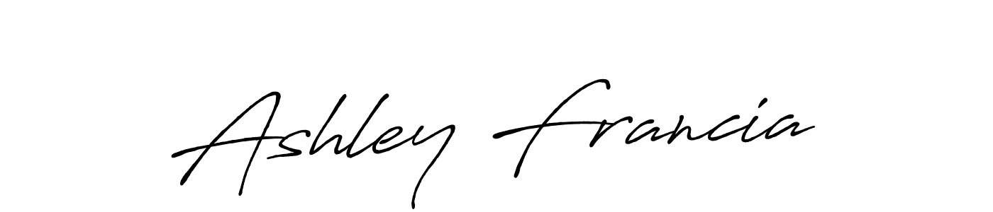 Make a beautiful signature design for name Ashley Francia. Use this online signature maker to create a handwritten signature for free. Ashley Francia signature style 7 images and pictures png