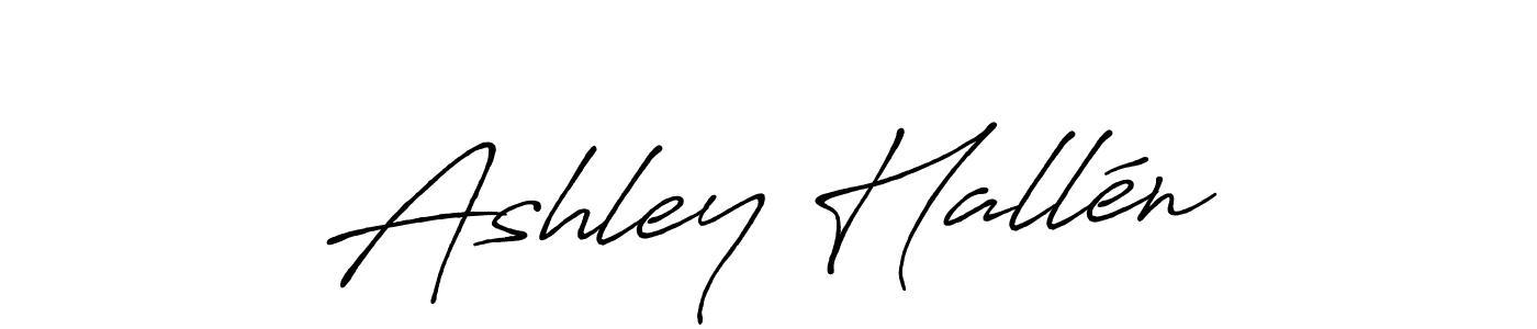 Design your own signature with our free online signature maker. With this signature software, you can create a handwritten (Antro_Vectra_Bolder) signature for name Ashley Hallén. Ashley Hallén signature style 7 images and pictures png
