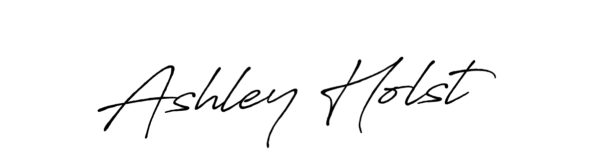 How to make Ashley Holst name signature. Use Antro_Vectra_Bolder style for creating short signs online. This is the latest handwritten sign. Ashley Holst signature style 7 images and pictures png