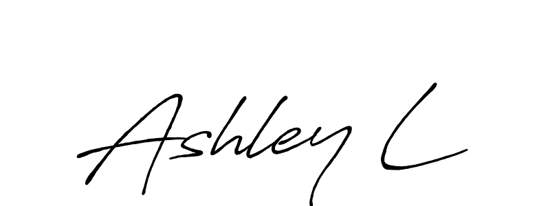 Design your own signature with our free online signature maker. With this signature software, you can create a handwritten (Antro_Vectra_Bolder) signature for name Ashley L. Ashley L signature style 7 images and pictures png