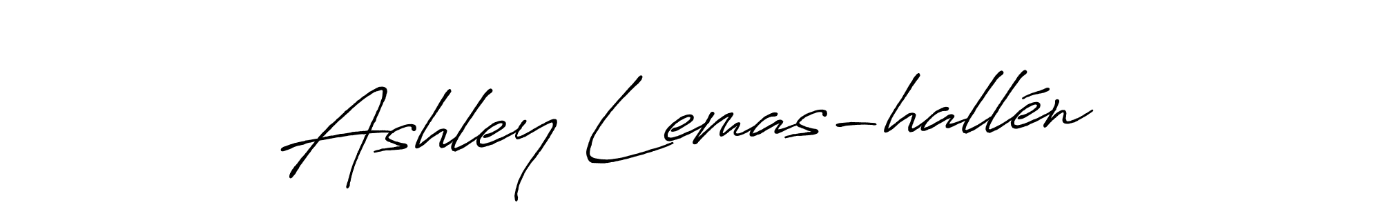 Design your own signature with our free online signature maker. With this signature software, you can create a handwritten (Antro_Vectra_Bolder) signature for name Ashley Lemas-hallén. Ashley Lemas-hallén signature style 7 images and pictures png