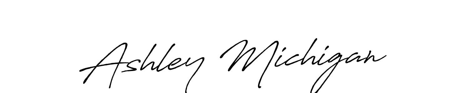 Use a signature maker to create a handwritten signature online. With this signature software, you can design (Antro_Vectra_Bolder) your own signature for name Ashley Michigan. Ashley Michigan signature style 7 images and pictures png