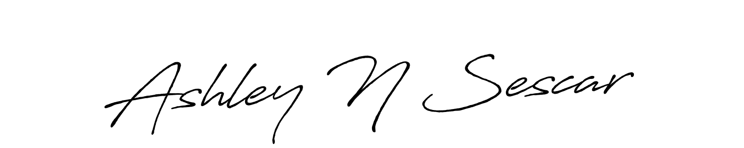 Once you've used our free online signature maker to create your best signature Antro_Vectra_Bolder style, it's time to enjoy all of the benefits that Ashley N Sescar name signing documents. Ashley N Sescar signature style 7 images and pictures png