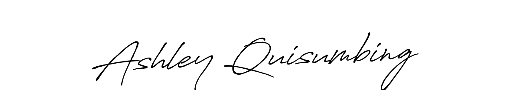 It looks lik you need a new signature style for name Ashley Quisumbing. Design unique handwritten (Antro_Vectra_Bolder) signature with our free signature maker in just a few clicks. Ashley Quisumbing signature style 7 images and pictures png