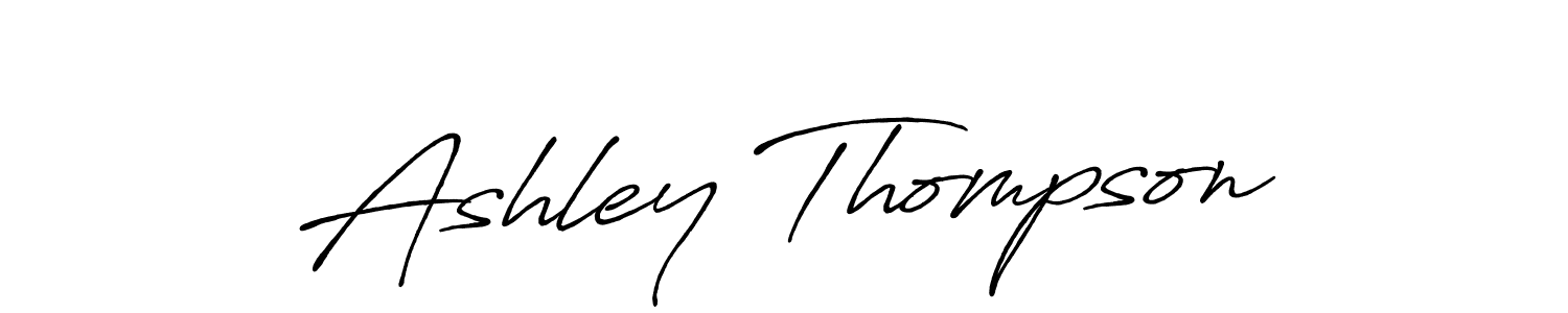Create a beautiful signature design for name Ashley Thompson. With this signature (Antro_Vectra_Bolder) fonts, you can make a handwritten signature for free. Ashley Thompson signature style 7 images and pictures png