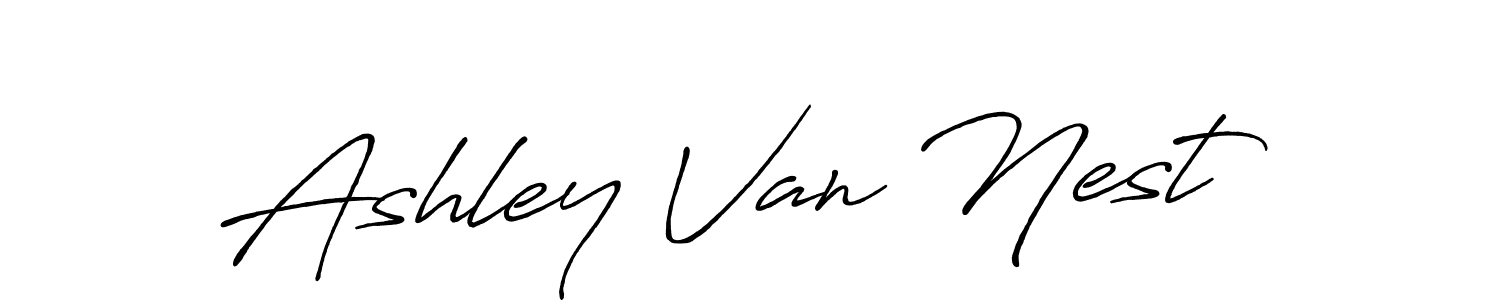 Design your own signature with our free online signature maker. With this signature software, you can create a handwritten (Antro_Vectra_Bolder) signature for name Ashley Van Nest. Ashley Van Nest signature style 7 images and pictures png