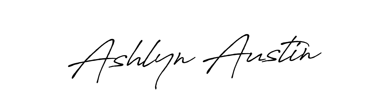 Create a beautiful signature design for name Ashlyn Austin. With this signature (Antro_Vectra_Bolder) fonts, you can make a handwritten signature for free. Ashlyn Austin signature style 7 images and pictures png