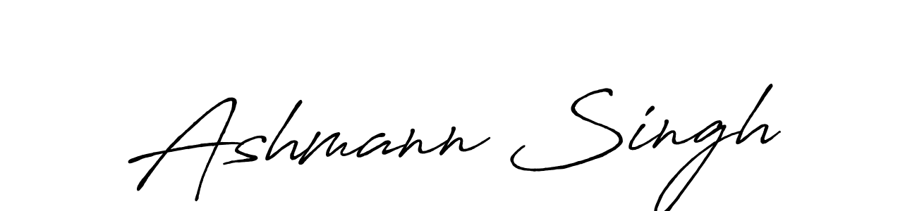 You should practise on your own different ways (Antro_Vectra_Bolder) to write your name (Ashmann Singh) in signature. don't let someone else do it for you. Ashmann Singh signature style 7 images and pictures png