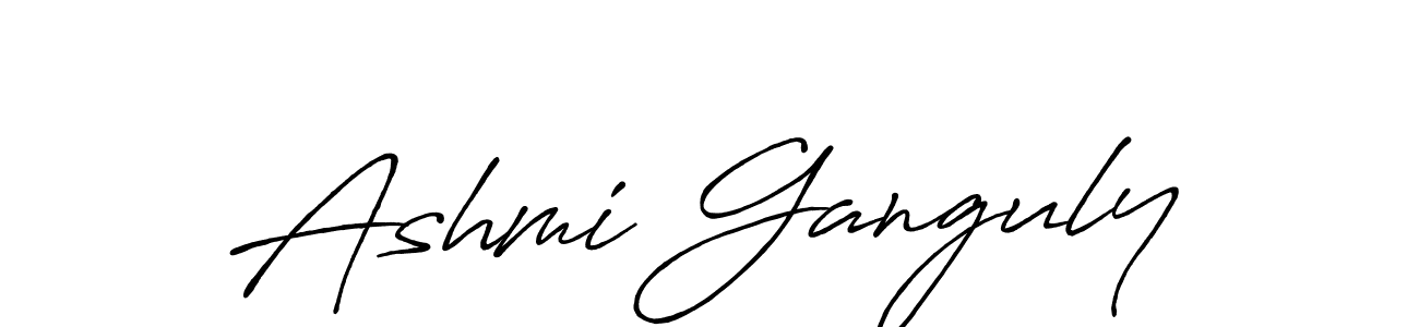 How to make Ashmi Ganguly name signature. Use Antro_Vectra_Bolder style for creating short signs online. This is the latest handwritten sign. Ashmi Ganguly signature style 7 images and pictures png