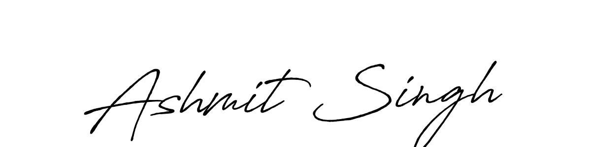 Create a beautiful signature design for name Ashmit Singh. With this signature (Antro_Vectra_Bolder) fonts, you can make a handwritten signature for free. Ashmit Singh signature style 7 images and pictures png