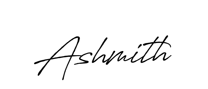 Make a beautiful signature design for name Ashmith. With this signature (Antro_Vectra_Bolder) style, you can create a handwritten signature for free. Ashmith signature style 7 images and pictures png