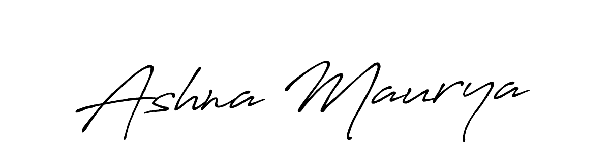 Ashna Maurya stylish signature style. Best Handwritten Sign (Antro_Vectra_Bolder) for my name. Handwritten Signature Collection Ideas for my name Ashna Maurya. Ashna Maurya signature style 7 images and pictures png