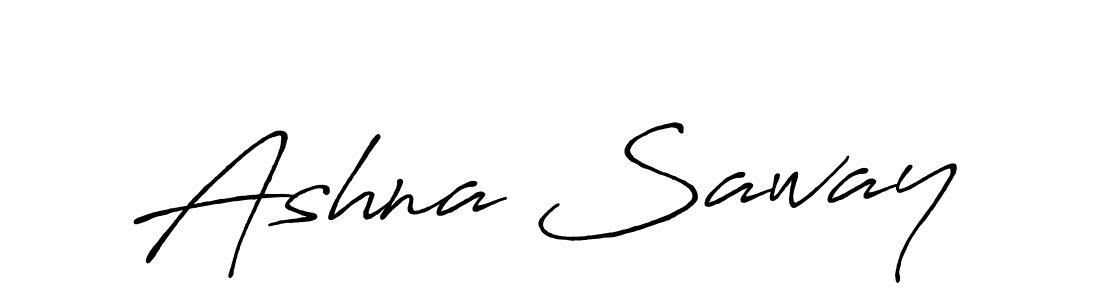 Also You can easily find your signature by using the search form. We will create Ashna Saway name handwritten signature images for you free of cost using Antro_Vectra_Bolder sign style. Ashna Saway signature style 7 images and pictures png