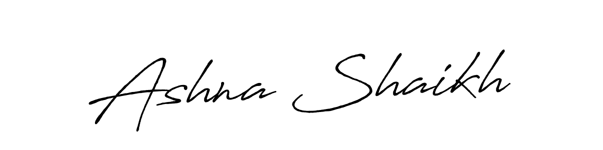 You should practise on your own different ways (Antro_Vectra_Bolder) to write your name (Ashna Shaikh) in signature. don't let someone else do it for you. Ashna Shaikh signature style 7 images and pictures png