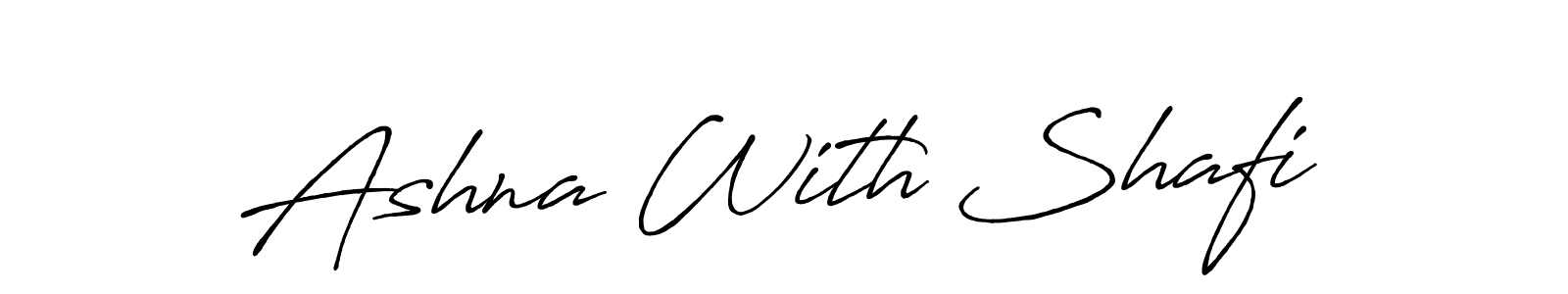 Antro_Vectra_Bolder is a professional signature style that is perfect for those who want to add a touch of class to their signature. It is also a great choice for those who want to make their signature more unique. Get Ashna With Shafi name to fancy signature for free. Ashna With Shafi signature style 7 images and pictures png