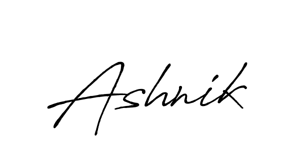 How to make Ashnik signature? Antro_Vectra_Bolder is a professional autograph style. Create handwritten signature for Ashnik name. Ashnik signature style 7 images and pictures png