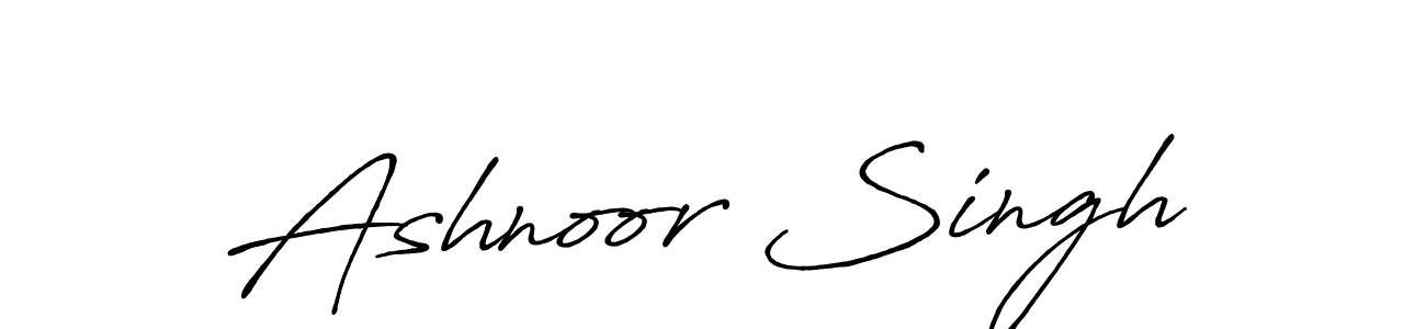 Ashnoor Singh stylish signature style. Best Handwritten Sign (Antro_Vectra_Bolder) for my name. Handwritten Signature Collection Ideas for my name Ashnoor Singh. Ashnoor Singh signature style 7 images and pictures png