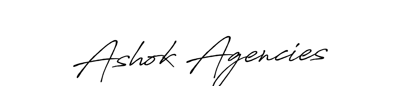 Once you've used our free online signature maker to create your best signature Antro_Vectra_Bolder style, it's time to enjoy all of the benefits that Ashok Agencies name signing documents. Ashok Agencies signature style 7 images and pictures png
