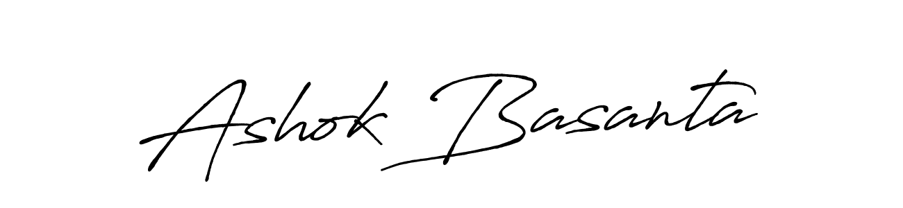 Make a beautiful signature design for name Ashok Basanta. With this signature (Antro_Vectra_Bolder) style, you can create a handwritten signature for free. Ashok Basanta signature style 7 images and pictures png