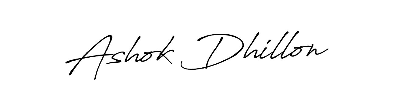 Antro_Vectra_Bolder is a professional signature style that is perfect for those who want to add a touch of class to their signature. It is also a great choice for those who want to make their signature more unique. Get Ashok Dhillon name to fancy signature for free. Ashok Dhillon signature style 7 images and pictures png