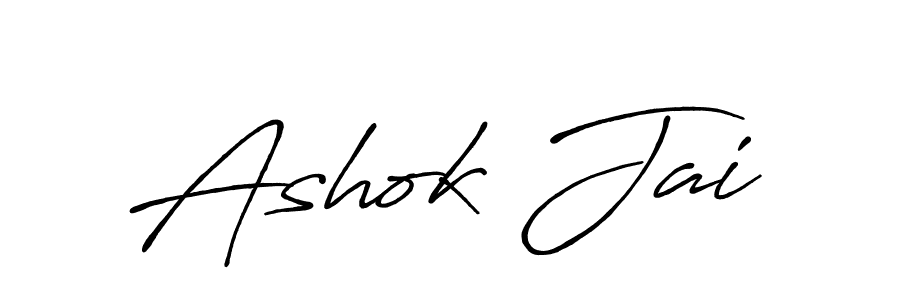 How to make Ashok Jai signature? Antro_Vectra_Bolder is a professional autograph style. Create handwritten signature for Ashok Jai name. Ashok Jai signature style 7 images and pictures png