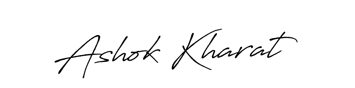 Make a beautiful signature design for name Ashok Kharat. With this signature (Antro_Vectra_Bolder) style, you can create a handwritten signature for free. Ashok Kharat signature style 7 images and pictures png