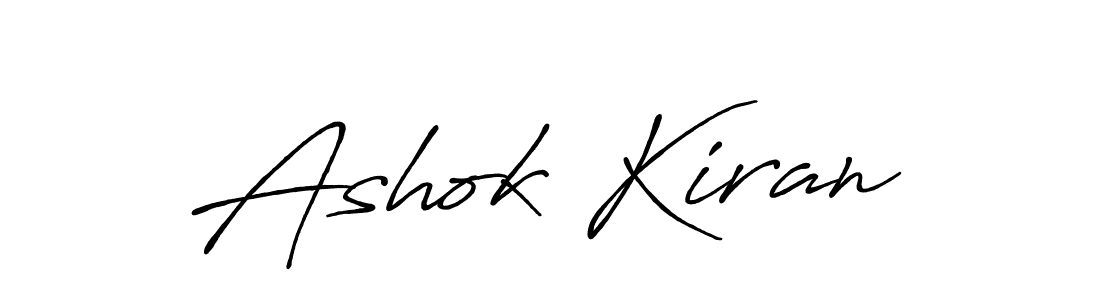 How to make Ashok Kiran signature? Antro_Vectra_Bolder is a professional autograph style. Create handwritten signature for Ashok Kiran name. Ashok Kiran signature style 7 images and pictures png