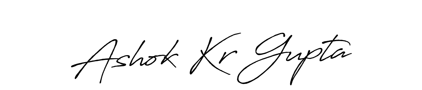 Make a beautiful signature design for name Ashok Kr Gupta. Use this online signature maker to create a handwritten signature for free. Ashok Kr Gupta signature style 7 images and pictures png