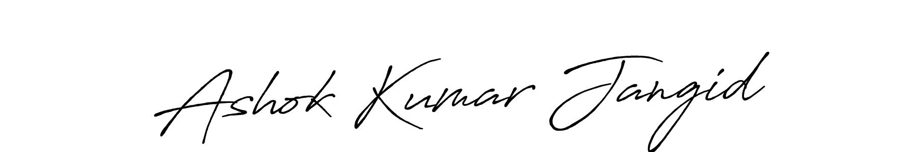 Similarly Antro_Vectra_Bolder is the best handwritten signature design. Signature creator online .You can use it as an online autograph creator for name Ashok Kumar Jangid. Ashok Kumar Jangid signature style 7 images and pictures png