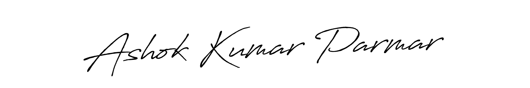 Create a beautiful signature design for name Ashok Kumar Parmar. With this signature (Antro_Vectra_Bolder) fonts, you can make a handwritten signature for free. Ashok Kumar Parmar signature style 7 images and pictures png