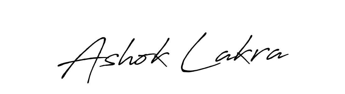 Also we have Ashok Lakra name is the best signature style. Create professional handwritten signature collection using Antro_Vectra_Bolder autograph style. Ashok Lakra signature style 7 images and pictures png