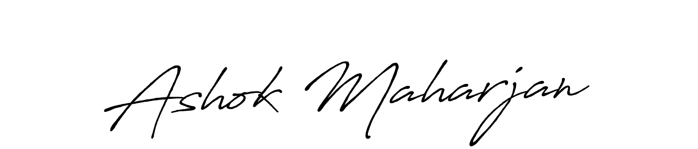 How to make Ashok Maharjan signature? Antro_Vectra_Bolder is a professional autograph style. Create handwritten signature for Ashok Maharjan name. Ashok Maharjan signature style 7 images and pictures png