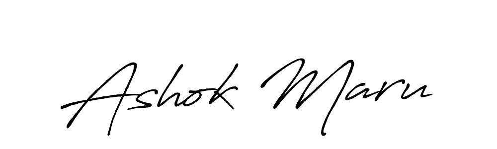 Also we have Ashok Maru name is the best signature style. Create professional handwritten signature collection using Antro_Vectra_Bolder autograph style. Ashok Maru signature style 7 images and pictures png