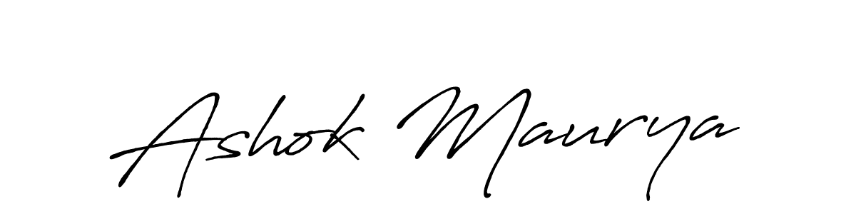 Also we have Ashok Maurya name is the best signature style. Create professional handwritten signature collection using Antro_Vectra_Bolder autograph style. Ashok Maurya signature style 7 images and pictures png