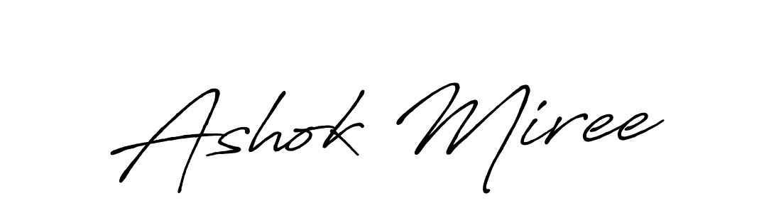 How to make Ashok Miree signature? Antro_Vectra_Bolder is a professional autograph style. Create handwritten signature for Ashok Miree name. Ashok Miree signature style 7 images and pictures png