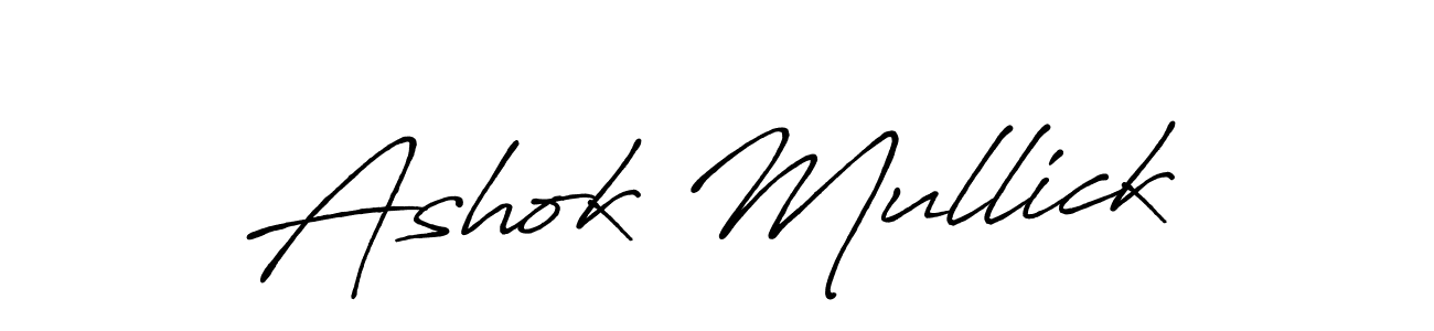 Design your own signature with our free online signature maker. With this signature software, you can create a handwritten (Antro_Vectra_Bolder) signature for name Ashok Mullick. Ashok Mullick signature style 7 images and pictures png