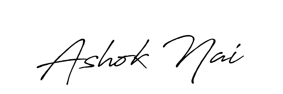 How to make Ashok Nai signature? Antro_Vectra_Bolder is a professional autograph style. Create handwritten signature for Ashok Nai name. Ashok Nai signature style 7 images and pictures png