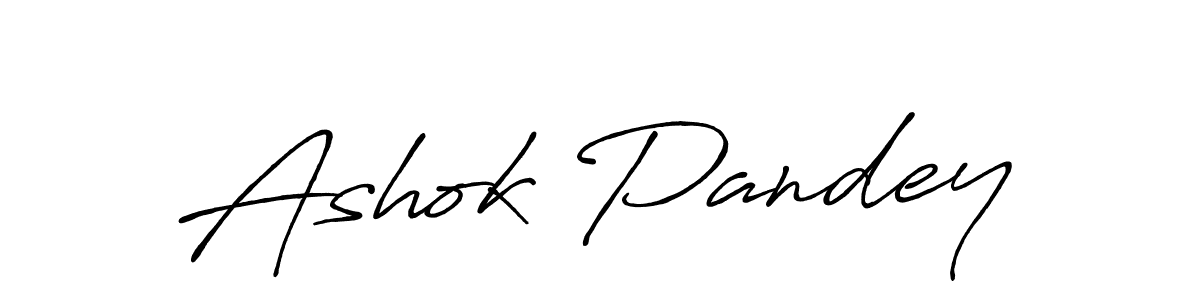 Use a signature maker to create a handwritten signature online. With this signature software, you can design (Antro_Vectra_Bolder) your own signature for name Ashok Pandey. Ashok Pandey signature style 7 images and pictures png