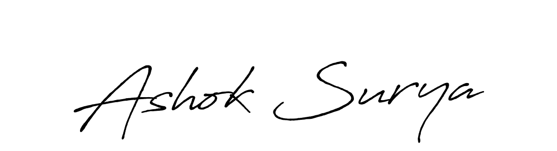 You should practise on your own different ways (Antro_Vectra_Bolder) to write your name (Ashok Surya) in signature. don't let someone else do it for you. Ashok Surya signature style 7 images and pictures png