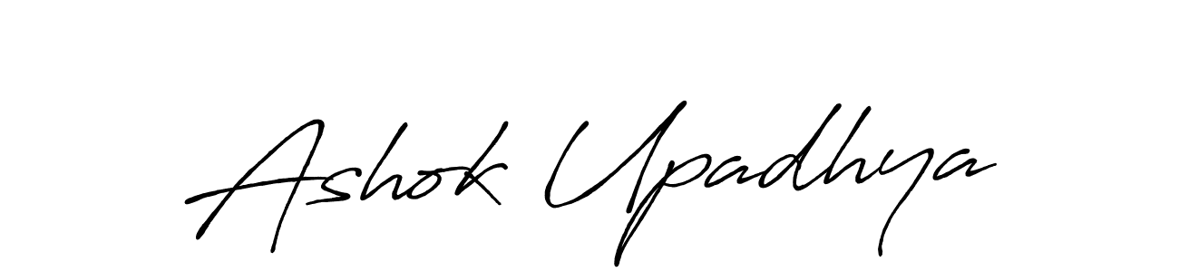 Also we have Ashok Upadhya name is the best signature style. Create professional handwritten signature collection using Antro_Vectra_Bolder autograph style. Ashok Upadhya signature style 7 images and pictures png