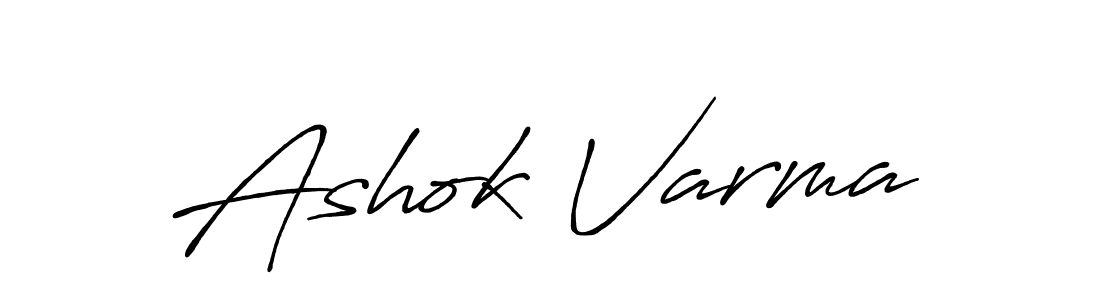 Ashok Varma stylish signature style. Best Handwritten Sign (Antro_Vectra_Bolder) for my name. Handwritten Signature Collection Ideas for my name Ashok Varma. Ashok Varma signature style 7 images and pictures png